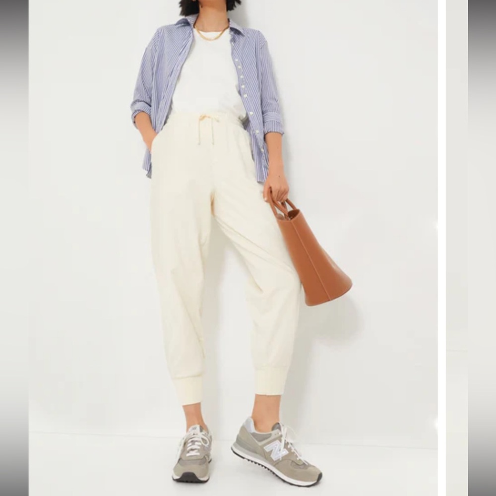 Varley Cream Slim Cuff Pants Celita Pants